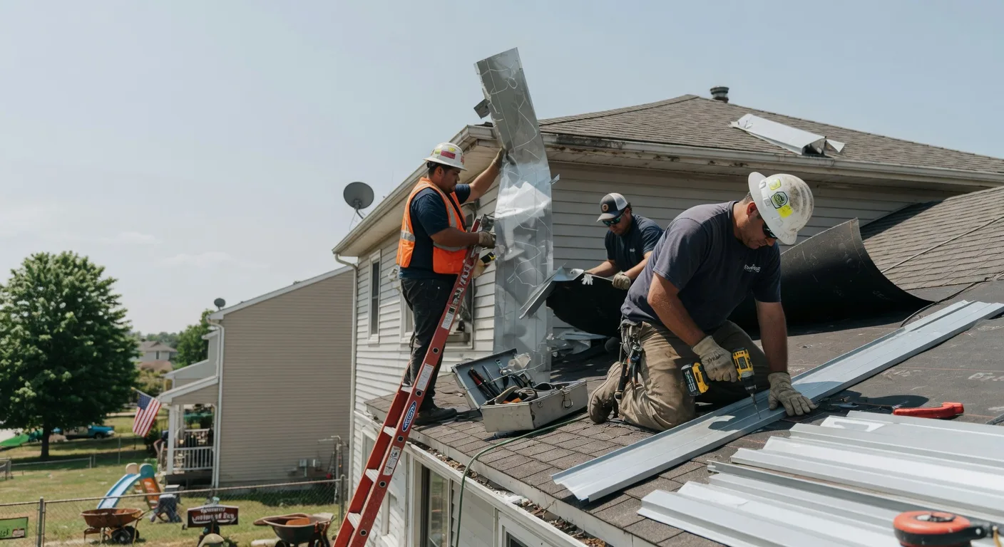 Storm Damage Metal Roof Repair in Fort Recovery, OH